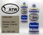 Preview: Chevrolet, Medium Dark Pewter (Interior Color), 92 / WA110D: 400ml Sprühdose + 400ml Klarlack - Set, von ATW Autoteile West.